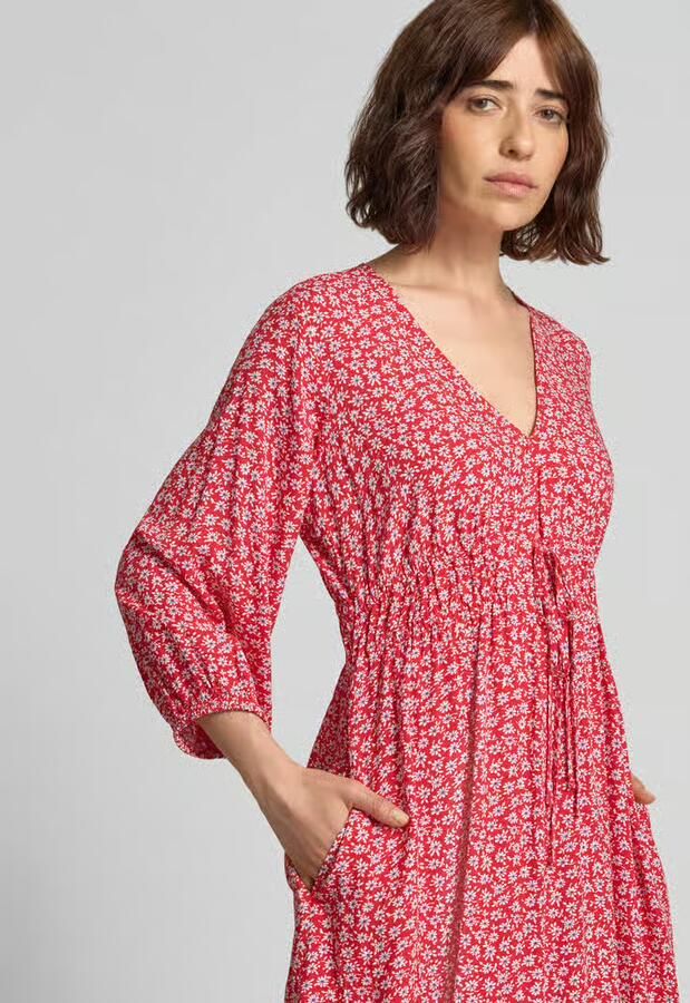 GAP mini-jurk van pure viscose met een florale all-over print - Foto 2