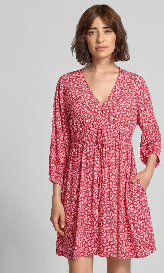GAP mini-jurk van pure viscose met een florale all-over print - Foto 2
