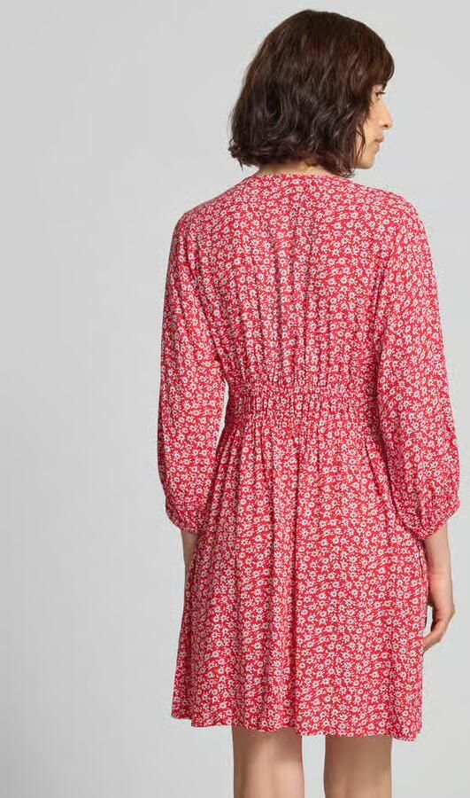 GAP mini-jurk van pure viscose met een florale all-over print - Foto 3