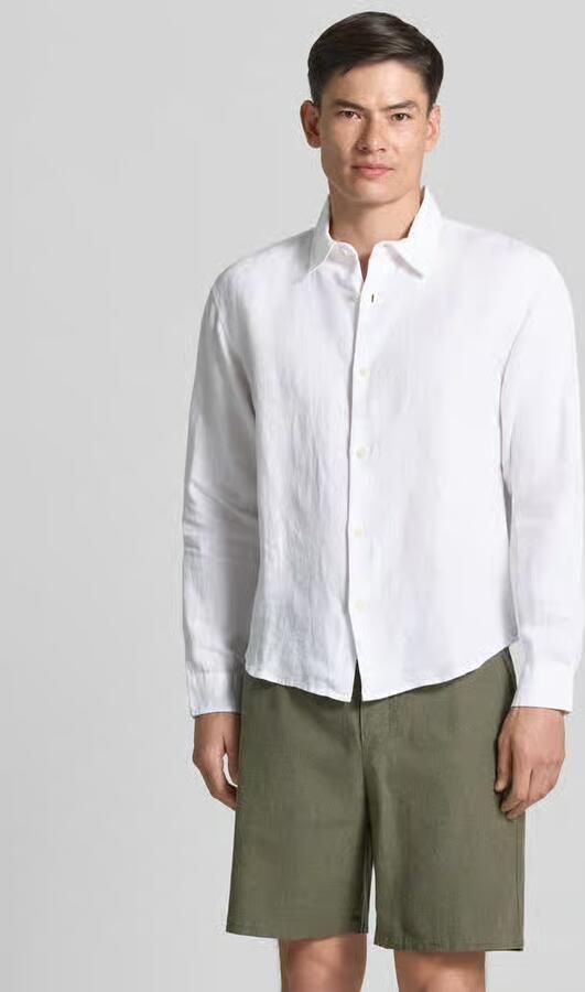GAP regular fit linnen overhemd met kentkraag - Foto 3