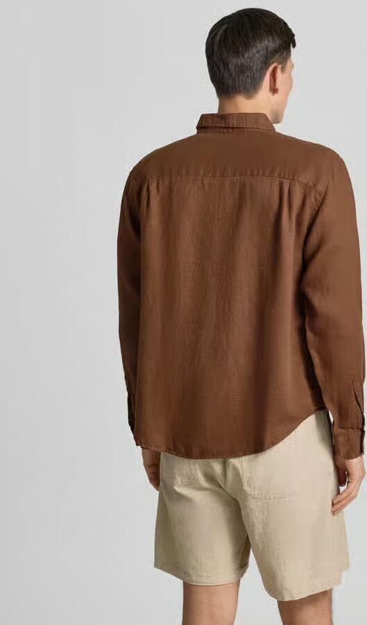 GAP regular fit linnen overhemd met kentkraag - Foto 3