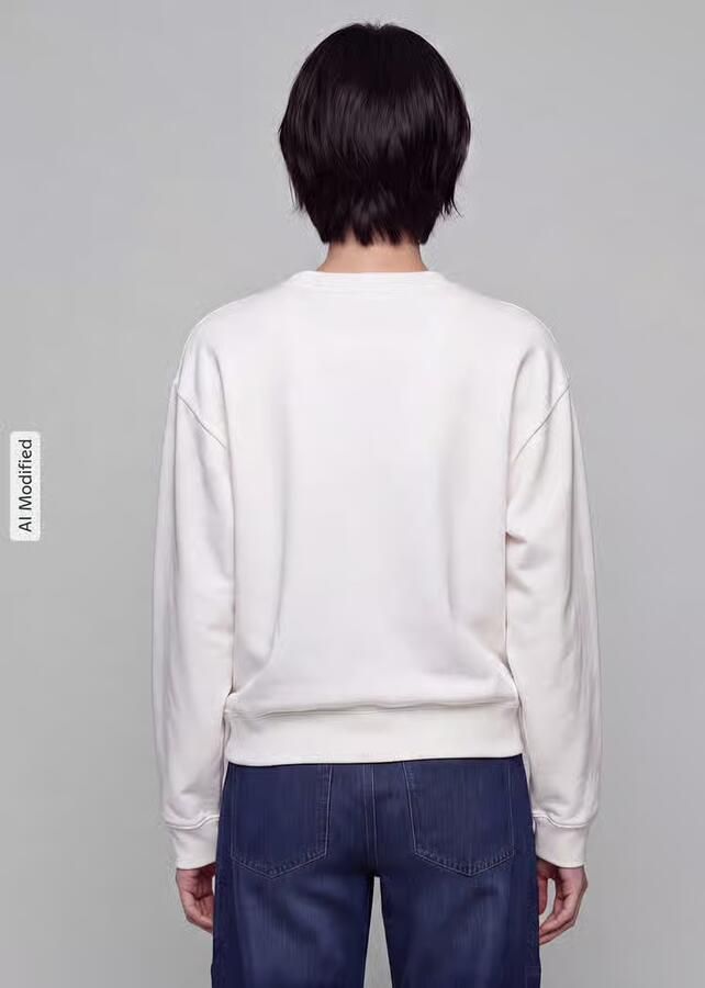 GAP Regular fit sweatshirt van katoenmix model 'NEW HERITAGE CREW' - Foto 3