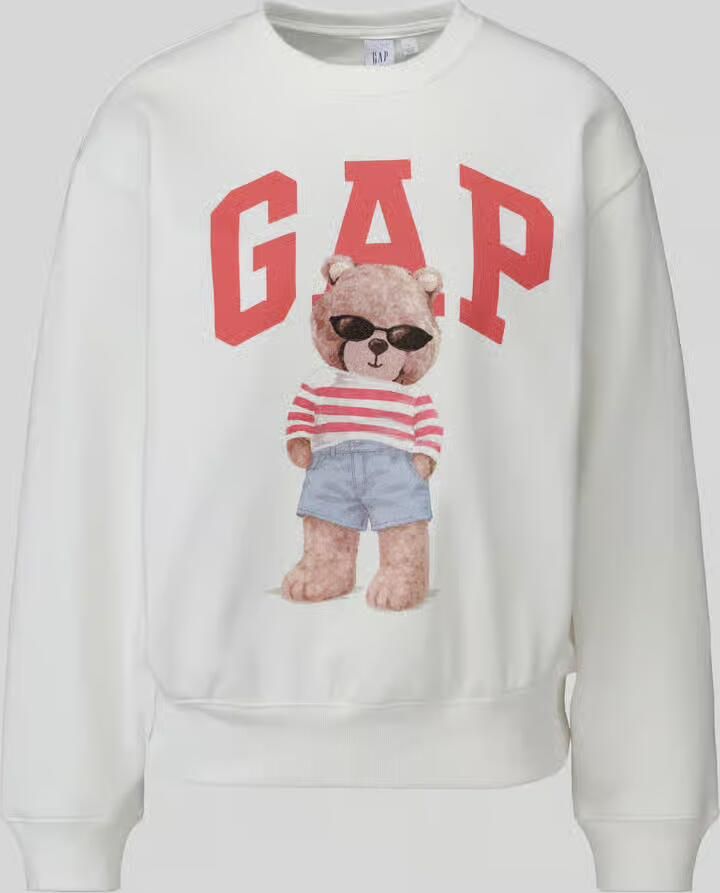 GAP Regular fit sweatshirt van katoenmix model 'NEW HERITAGE CREW' - Foto 2