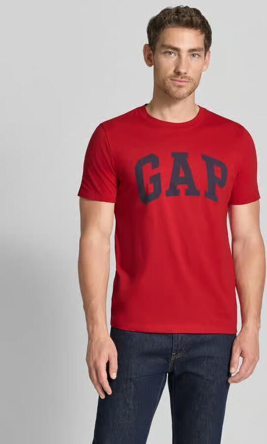 GAP Regular fit t-shirt van puur katoen model 'EVERYDAY SOFT' - Foto 3