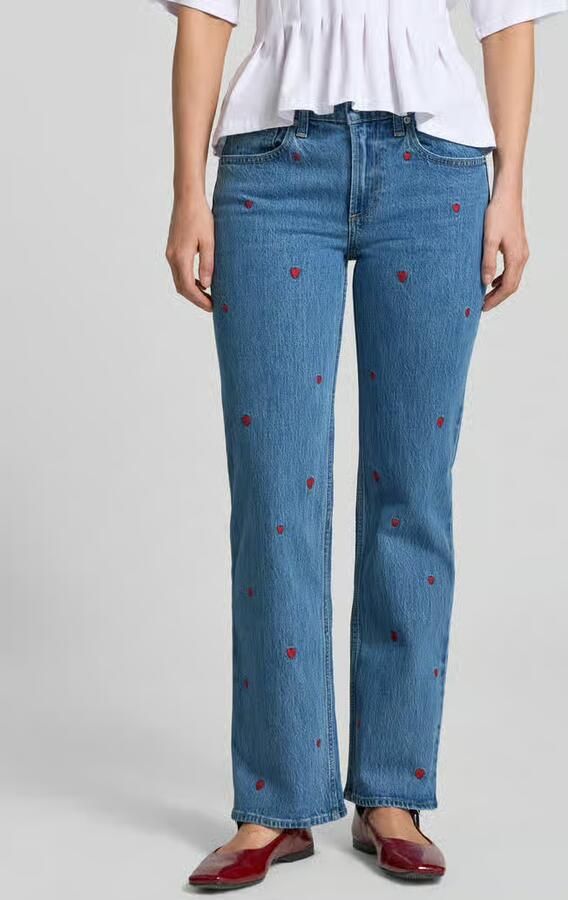 GAP relaxed fit straight jeans met borduursel - Foto 2