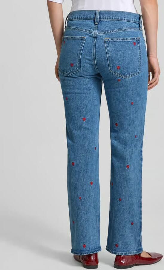 GAP relaxed fit straight jeans met borduursel - Foto 3