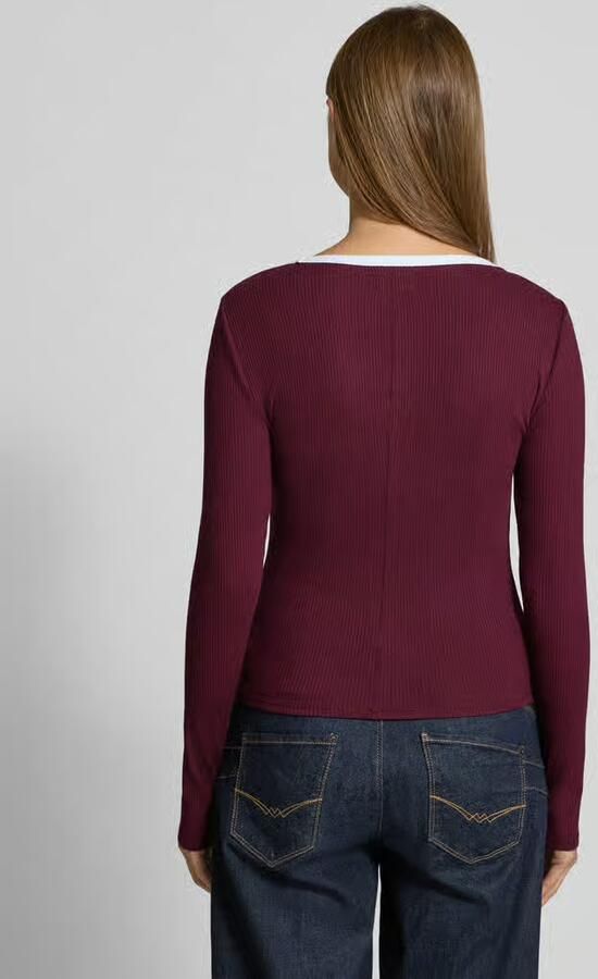 GAP Shirt met lange mouwen en labelstitching