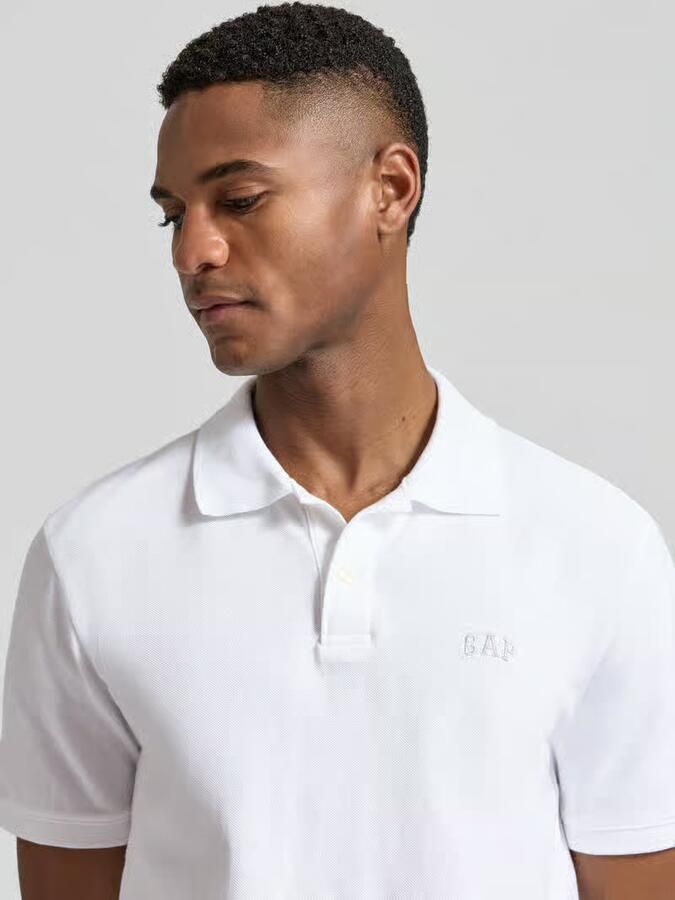 GAP slim fit poloshirt met labelstitching