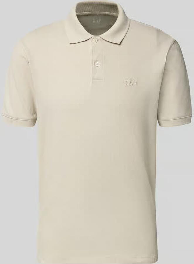 GAP slim fit poloshirt met labelstitching - Foto 2