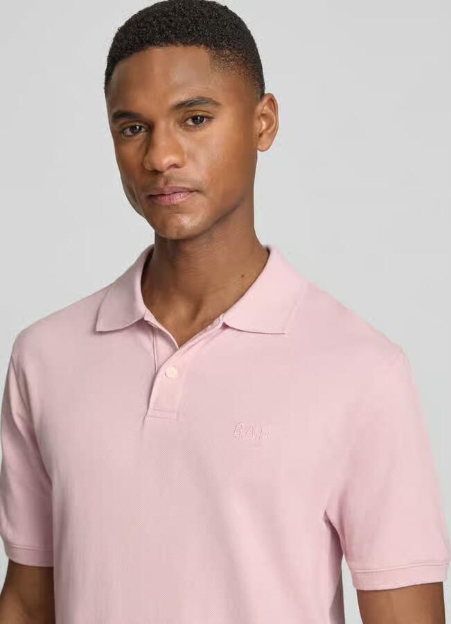 GAP slim fit poloshirt met labelstitching