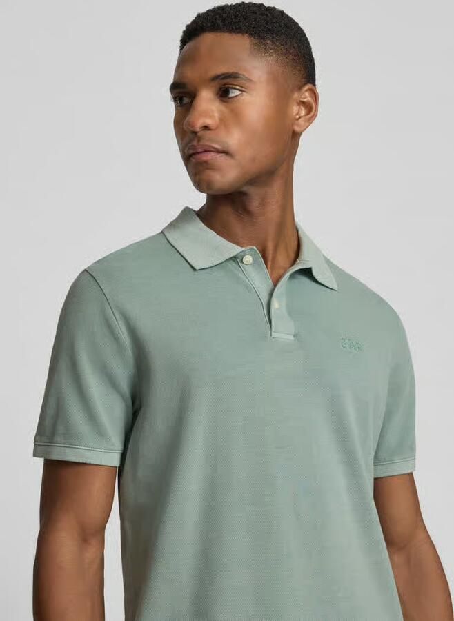 GAP slim fit poloshirt met labelstitching