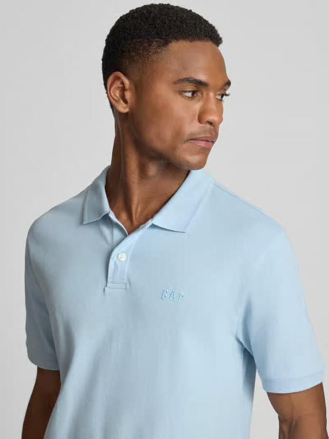 GAP slim fit poloshirt met labelstitching