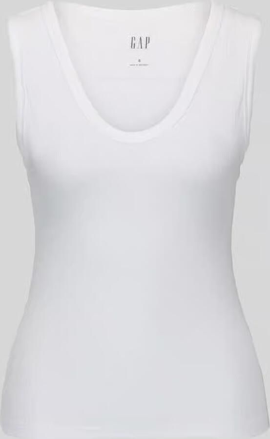 GAP Slim fit top van katoenmix - Foto 3