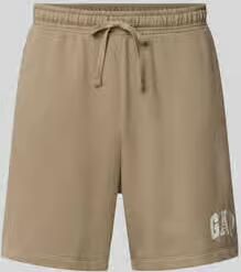 GAP straight fit korte broek met logostitching model 'Arch'