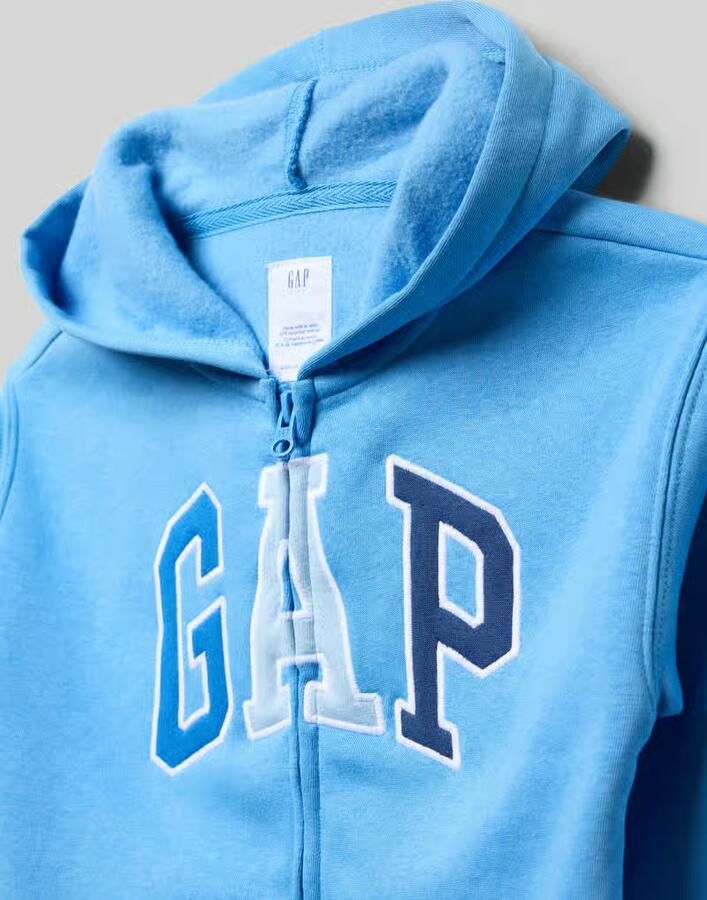 GAP sweatjack met logo en kangoeroezak - Foto 2