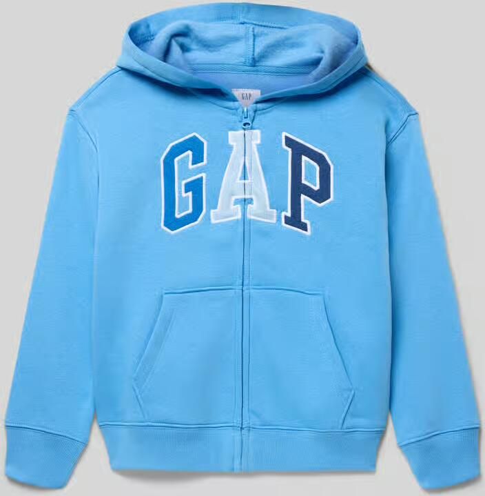 GAP sweatjack met logo en kangoeroezak - Foto 3