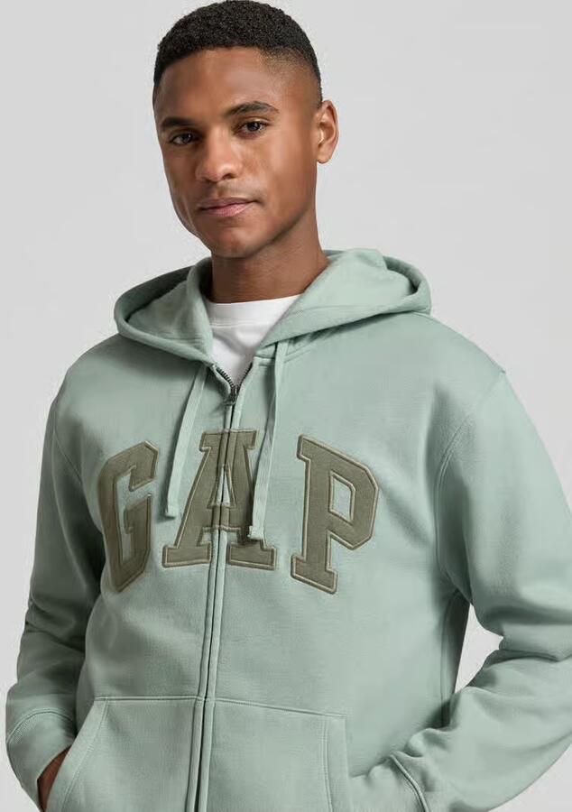 GAP sweatjack met logo en kangoeroezak