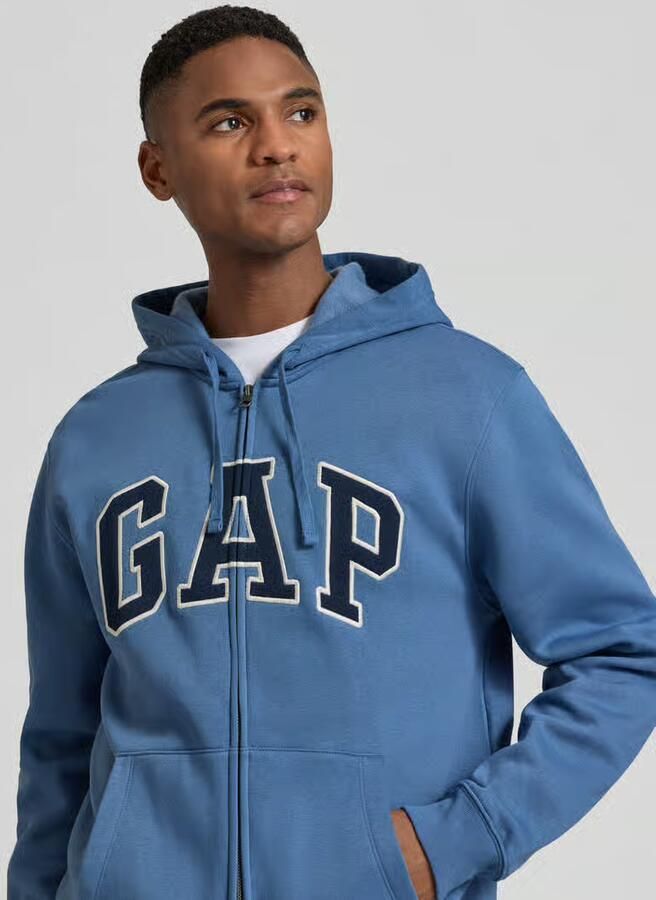 GAP sweatjack met logo en kangoeroezak