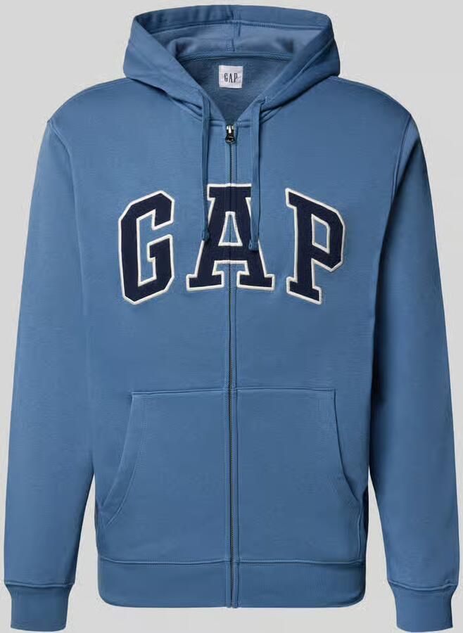 GAP sweatjack met logo en kangoeroezak - Foto 2