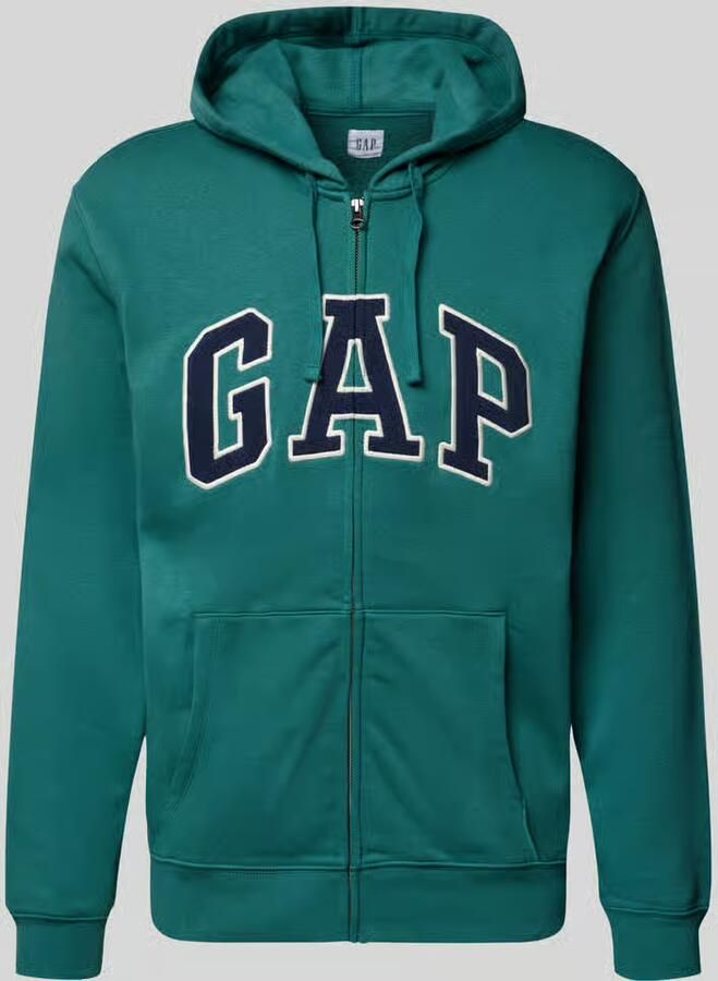GAP sweatjack met logo en kangoeroezak - Foto 2