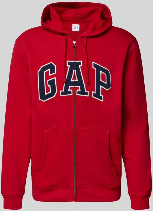 GAP sweatjack met logo en kangoeroezak - Foto 2