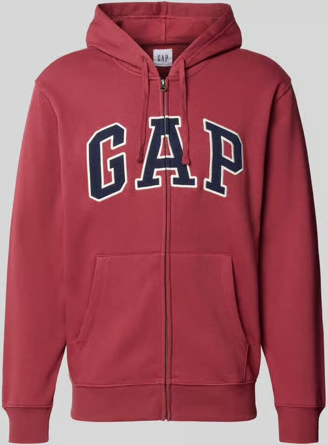 GAP sweatjack met logo en kangoeroezak - Foto 2