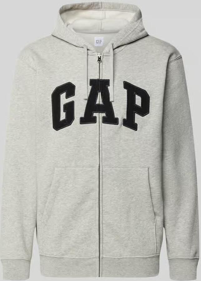 GAP sweatjack met logo en kangoeroezak - Foto 2