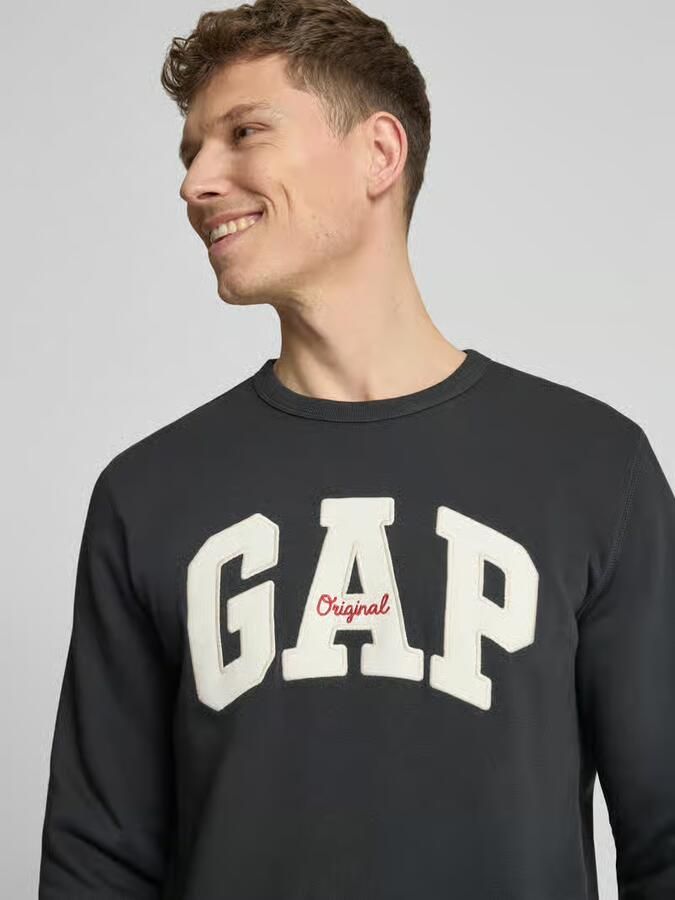 GAP Sweatshirt met logo en ronde hals
