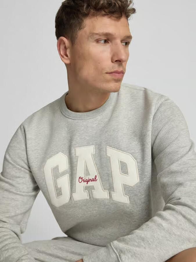 GAP Sweatshirt met logo en ronde hals