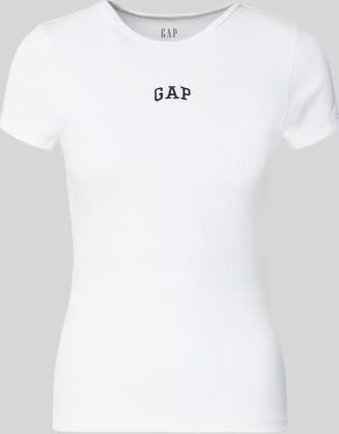 GAP T-shirt in riblook met logo - Foto 2