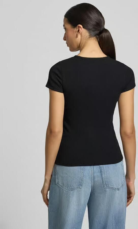 GAP T-shirt in riblook met logo - Foto 3