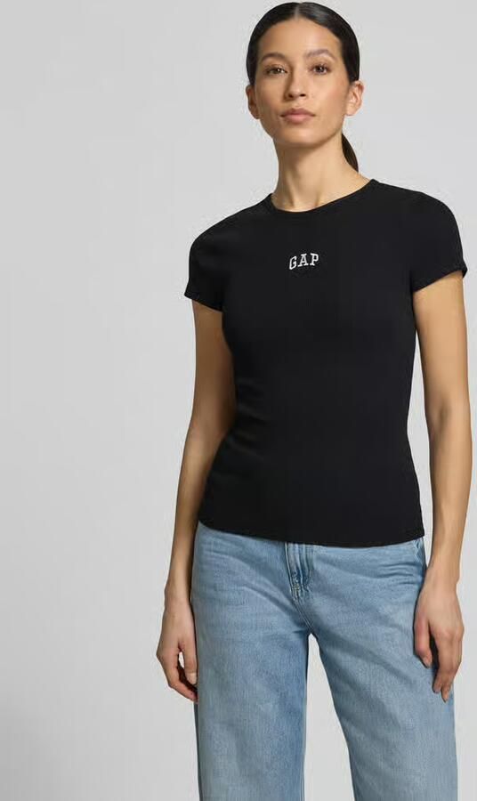 GAP T-shirt in riblook met logo - Foto 4