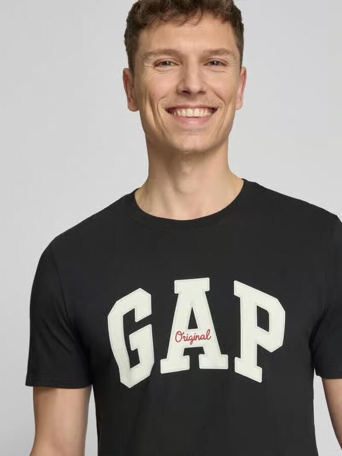 GAP T-shirt met logo en ronde hals