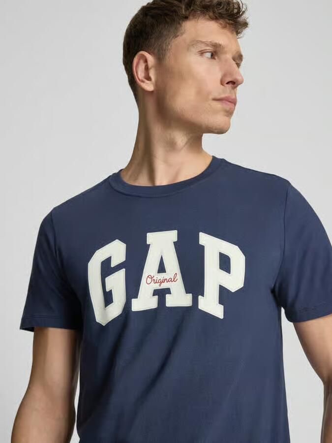 GAP T-shirt met logo en ronde hals