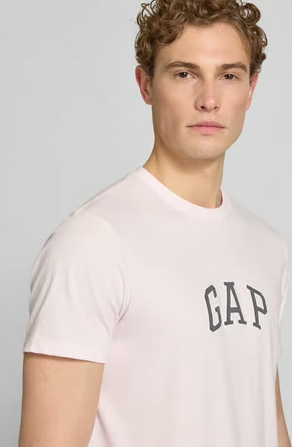 GAP T-shirt met logopatch en ronde hals