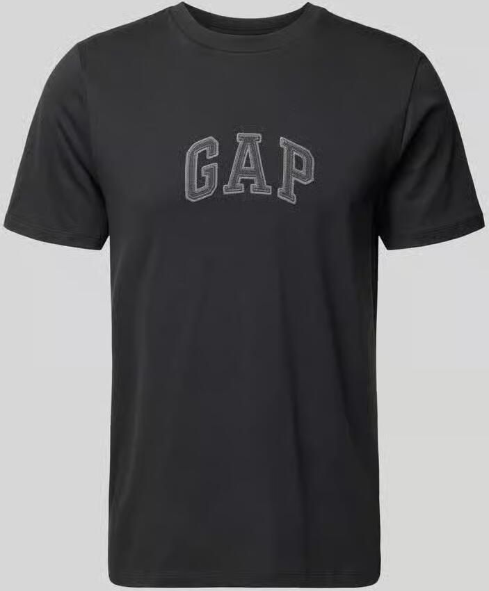 GAP T-shirt met logopatch en ronde hals - Foto 2