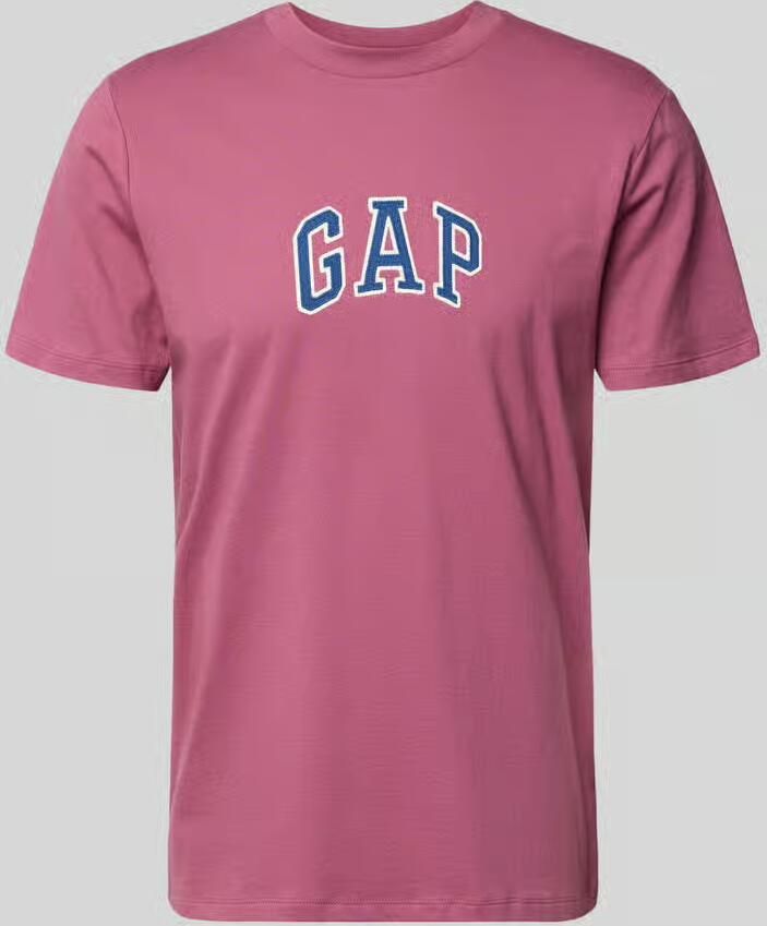 GAP T-shirt met logopatch en ronde hals - Foto 2