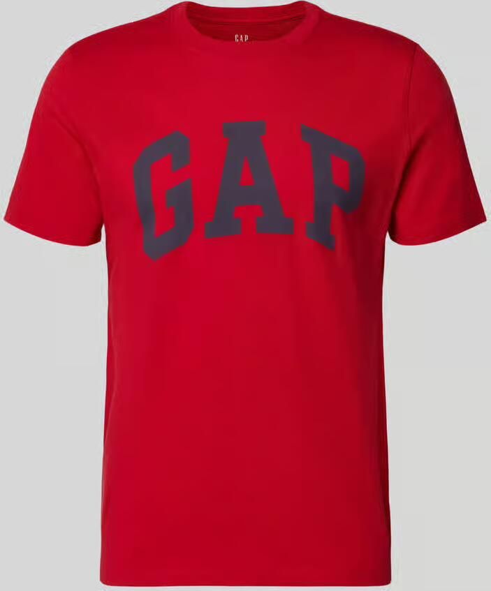GAP T-shirt met logoprint en ronde hals