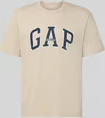 GAP T-shirt met logoprint en ronde hals