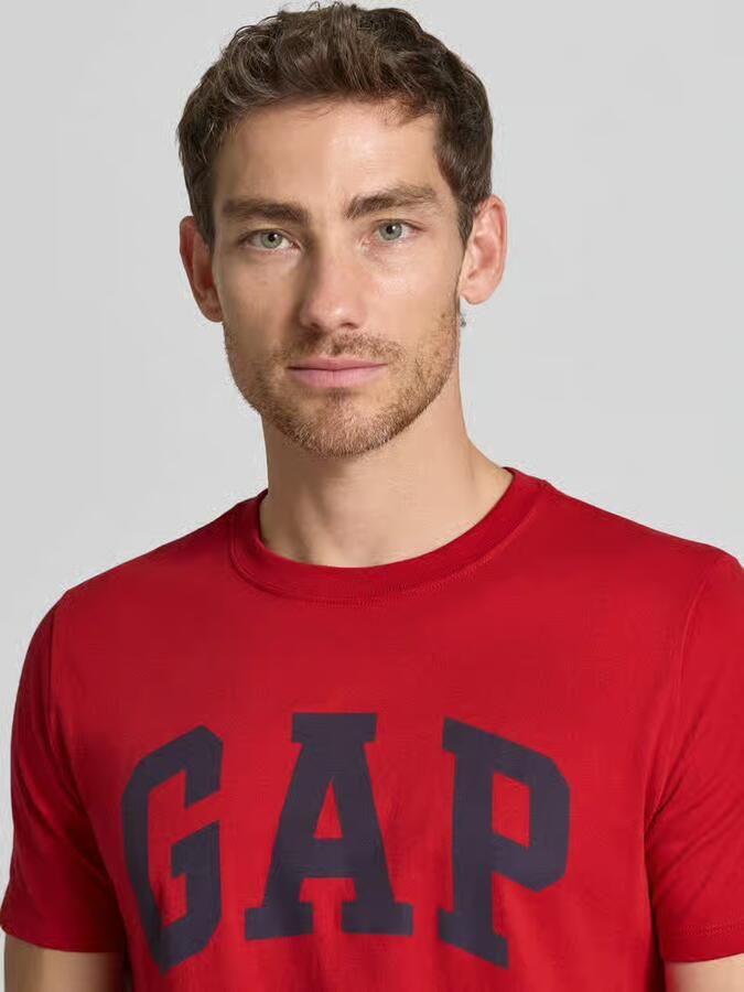 GAP T-shirt met logoprint en ronde hals - Foto 2