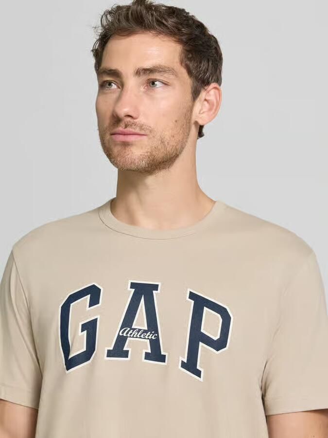 GAP T-shirt met logoprint en ronde hals - Foto 2