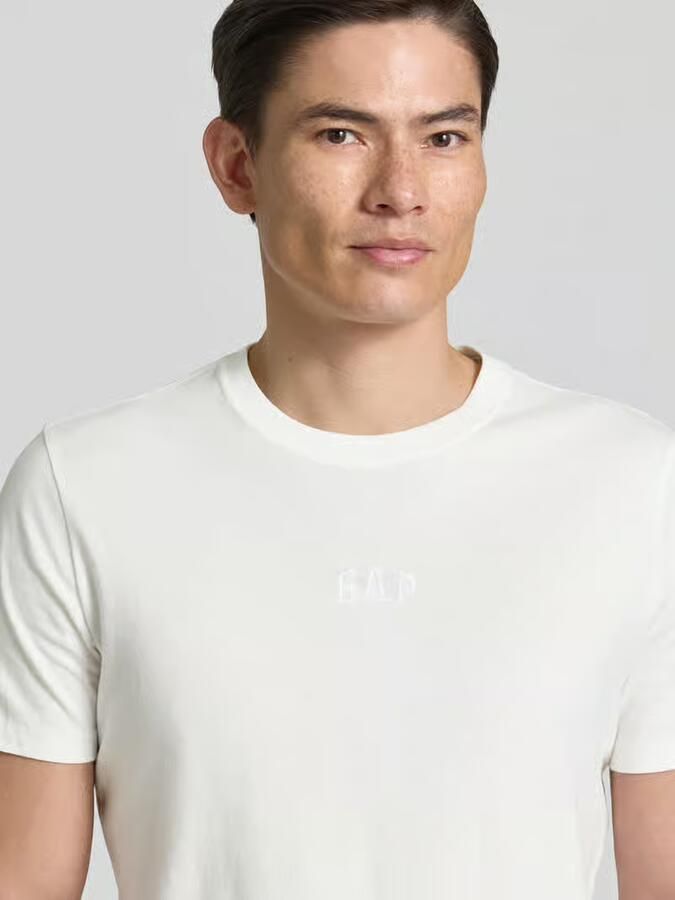 GAP T-shirt met ronde hals en labelstitching