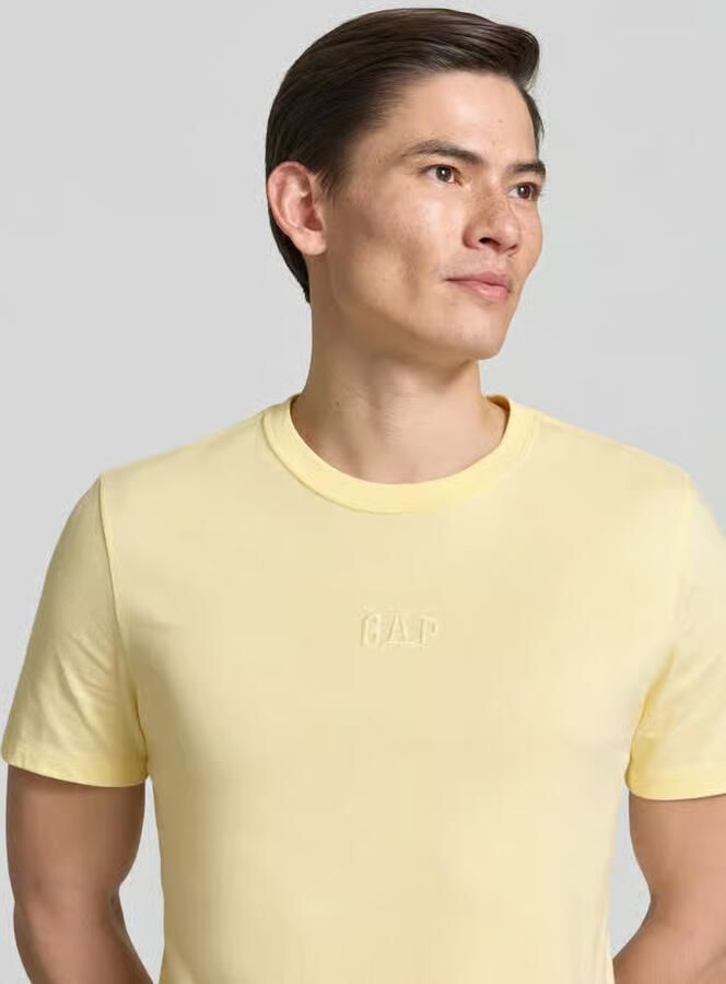 GAP T-shirt met ronde hals en labelstitching