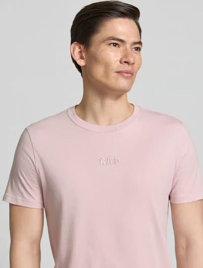 GAP T-shirt met ronde hals en labelstitching