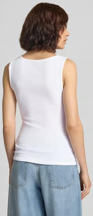 GAP Tanktop met logoprint en ronde hals