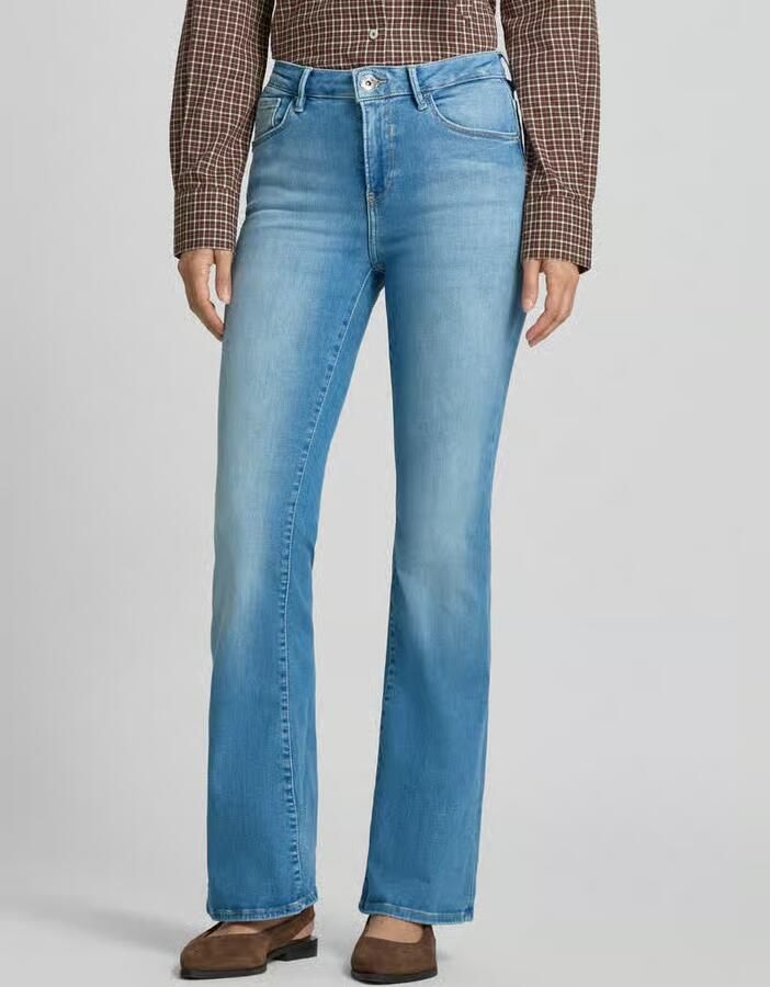 Garcia flared fit bootcut-jeans van katoenmix model 'Celia' - Foto 2
