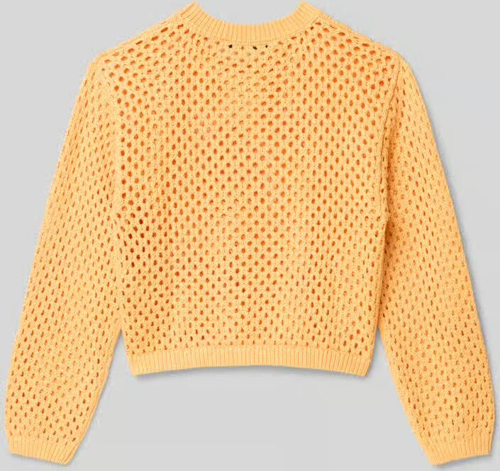 Garcia Gebreide pullover met ribboorden - Foto 4