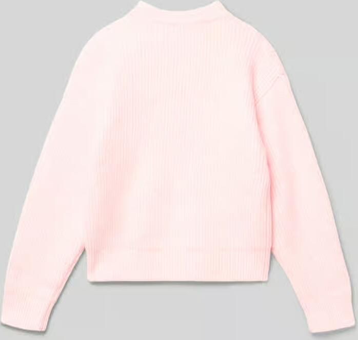 Garcia Gebreide pullover met ribboorden - Foto 4