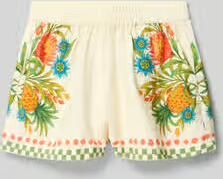 Garcia Korte broek in all-over look met elastische band - Foto 5