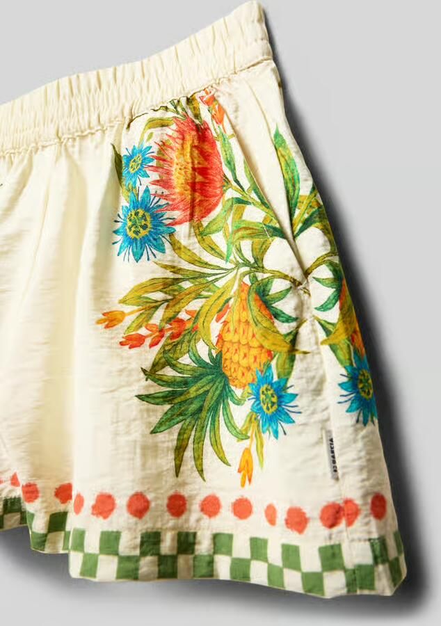 Garcia Korte broek in all-over look met elastische band - Foto 5